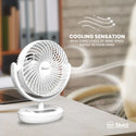 Akari B1G1 : 6” Rechargeable Deskfan w/ LED (ARF-606) + Akari 4" Handy Fan (ARF-5041)