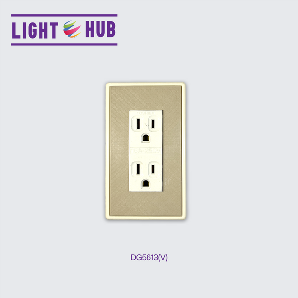 TOSHIBA: DUPLEX GROUNDING OUTLET
