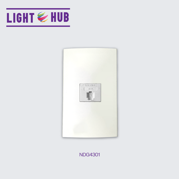 TOSHIBA: 1 GANG TELEPHONE OUTLET