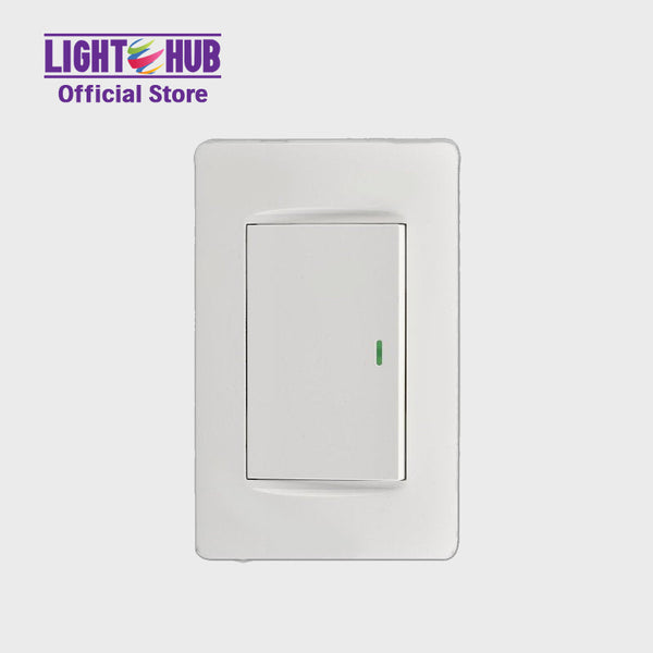 Akari 1 Gang 1 Way Switch White (AWD-Z8101-1)