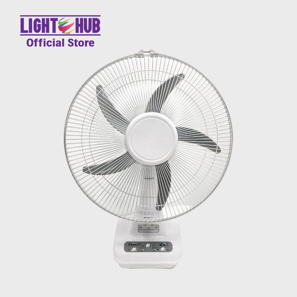 Akari 14" Rechargeable Oscillating Fan with LED Night Light (ARF-5314F)