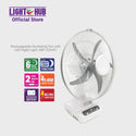 Akari 14" Rechargeable Oscillating Fan with LED Night Light (ARF-5314F)
