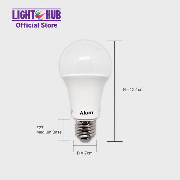 Akari Led Premiere Buld 15 Watts Value Pack - Daylight (APLED3-15DL-VP2)