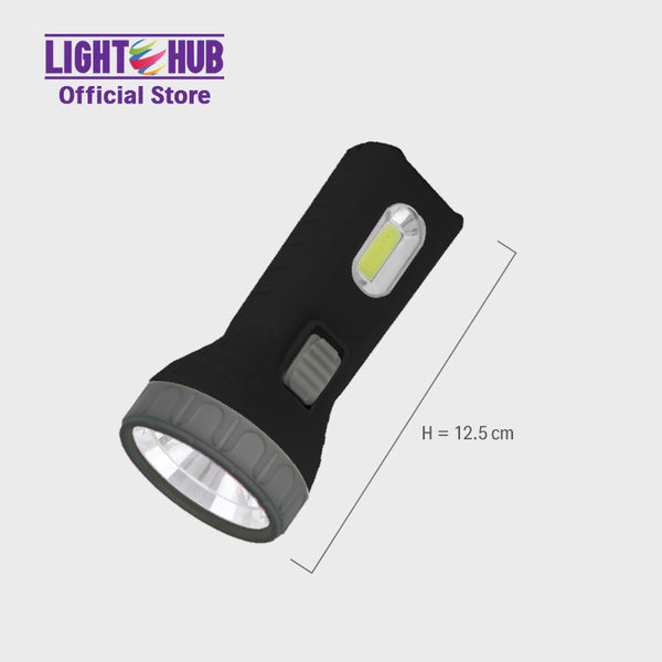 Akari 2-in-1 LED Battery Operated Flashlight with Sidelight (ARFL-K1708)