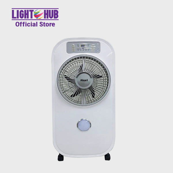 Akari 12" Rechargeable Mist Fan AC/DC with LED and Remote Control (ARMF-12)