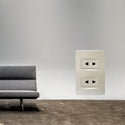 Akari 2 Gang 2 Pin Universal Outlet (AWD-Z8202)