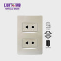 Akari 2 Gang 2 Pin Universal Outlet (AWD-Z8202)