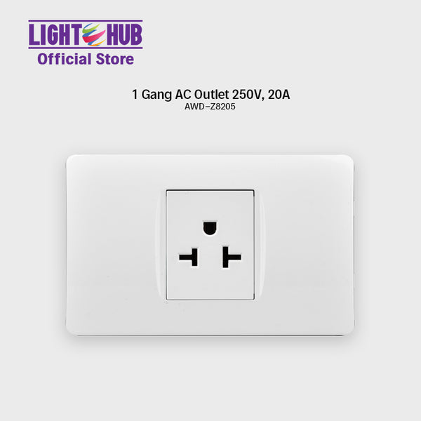 Akari 1 Gang AC Outlet (AWD-Z8205)