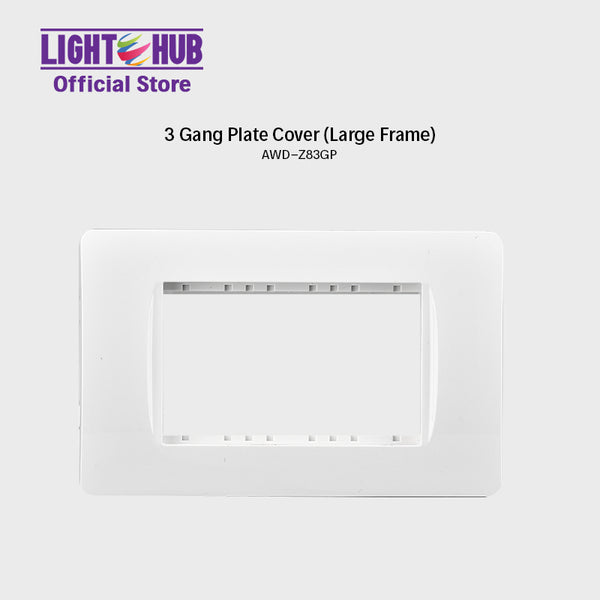 Akari 3 Gang Plate Cover (AWD-Z83GP)