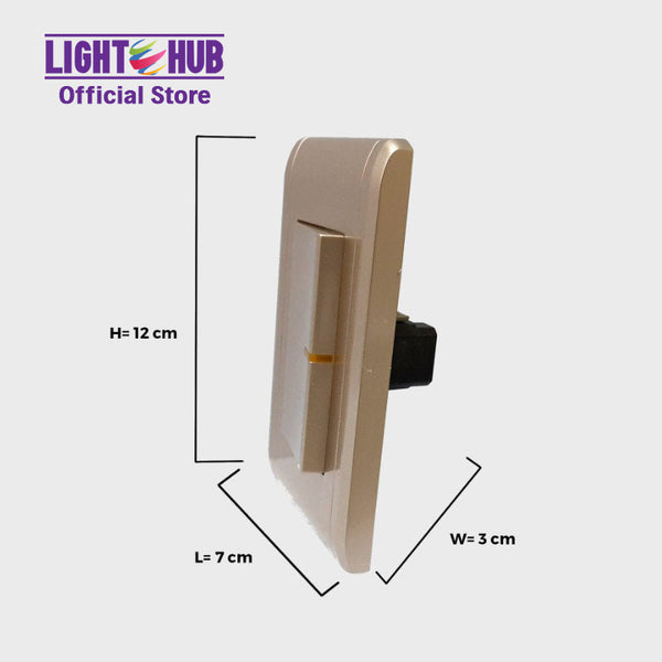 Akari 1 Gang 1 Way Switch Gold (AWD2014V(G))