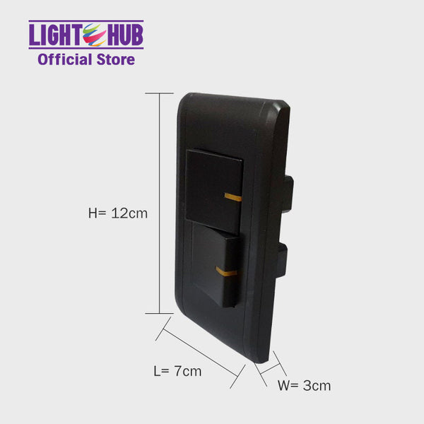 Akari 2 Gang 1 Way Switch (AWD2015V (B))