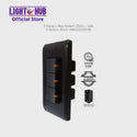 Akari 3 Gang 1 Way Switch Black (AWD2016V (B))