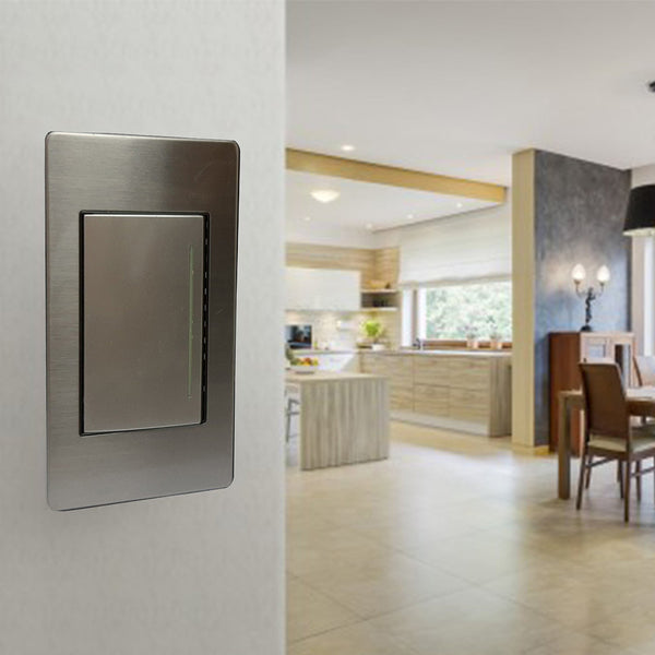 Akari 1 Gang 1 Way Switch Silver (AWS-101-S)