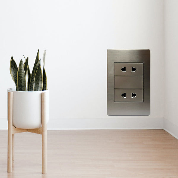 Akari 2 Gang Universal Socket (AWS-201)