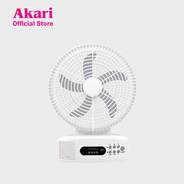 Akari 12" Rechargeable Fan with LED (ARF-312)