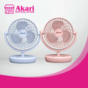 BUY 1 TAKE 1: Akari 6" Rechargeable Fan with 8W LED (ARF-606W/B/P/G & ARF-606A x 2)