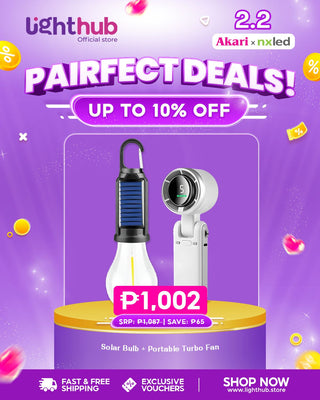 PAIRFECT DEALS: Nxled Solar Bulb + Akari Turbo Fan