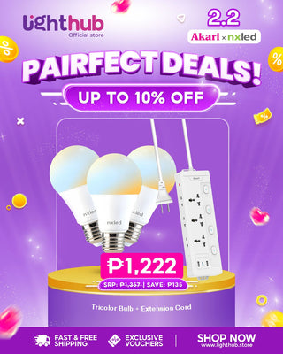 PAIRFECT DEALS: Tricolor Bulb + Extension Cord