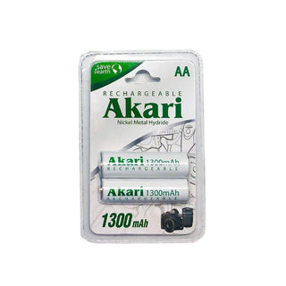 CLEARANCE SALE: Akari Rechargeable  Battery AA - 1300mAh (ARB1300MH-BP2)