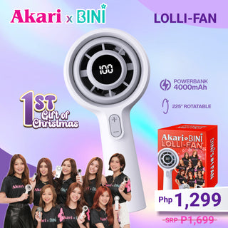 Akari X Bini: Akari Rechargeable LOLLI-FAN with Powerbank