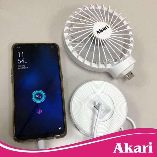 CLEARANCE SALE: Akari Rechargeable Mini Fan with Powerbank (APB-PB03)