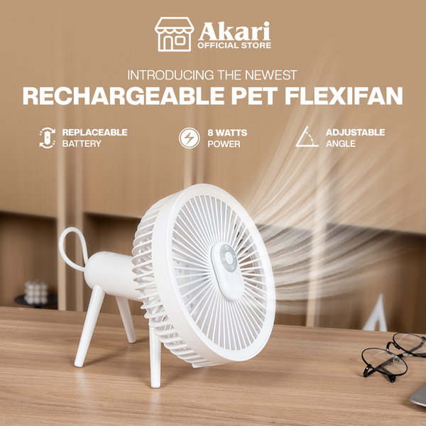 Akari Pet Flexifan with LED night light