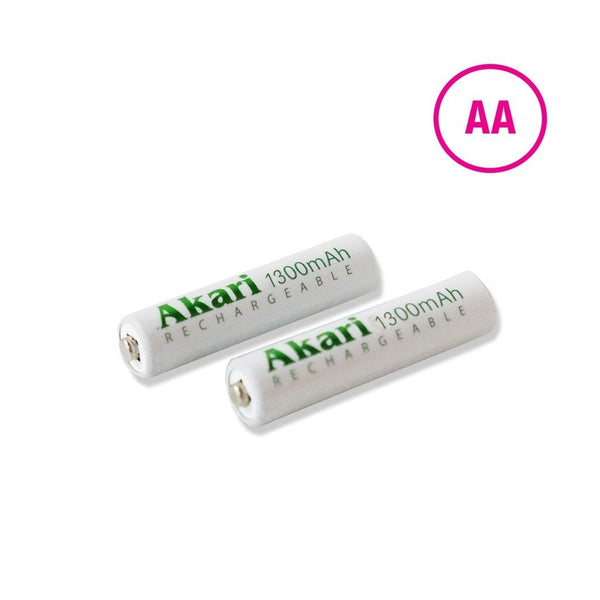 CLEARANCE SALE: Akari Rechargeable  Battery AA - 1300mAh (ARB1300MH-BP2)