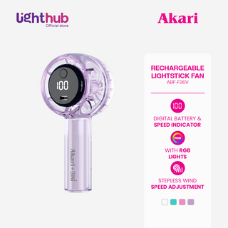 AkarixBini : Akari Rechargeable Lightstick Fan (ABF-F26V) Violet