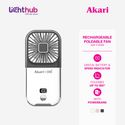AkarixBini : Akari Rechargeable Foldable Fan (ABF-F30BK) Black