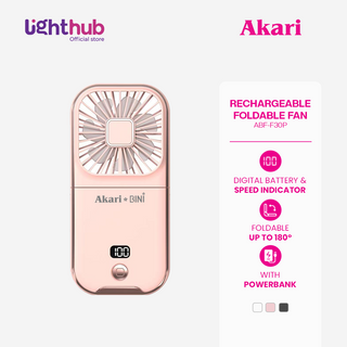 AkarixBini : Akari Rechargeable Foldable Fan (ABF-F30P) Pink