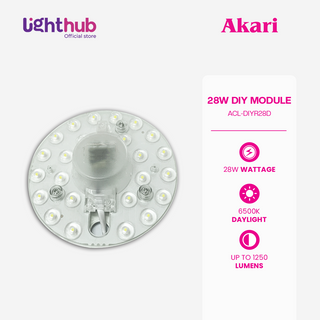 Akari DIY Lens Module Round Ceiling Lamp (ACL-DIYR28D)