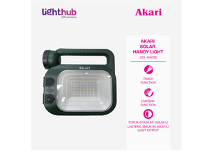 SOLAR SALE: Akari Solar Handy Light Rechargeable Lantern (ARL-9404FG)