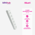 CLEARANCE SALE: Akari 5 Gang Extension Cord with USB Port (AEC-923)