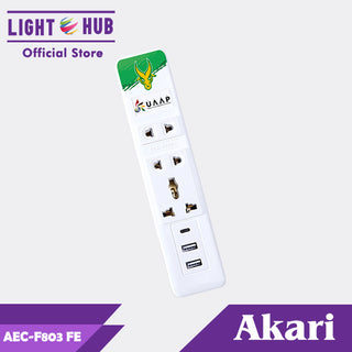 CLEARANCE SALE: Akari [ FEU ]3 Gang Extension Cord with Surge Protection ( AEC-F803 FE )