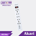 Akari 5 Gang Extension Cord with Surge Protection and Overload protection with Main Switch (AEC-F806)