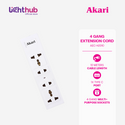 Akari 4 Gang Extension Cord - 10 Meters (AEC-H2010)