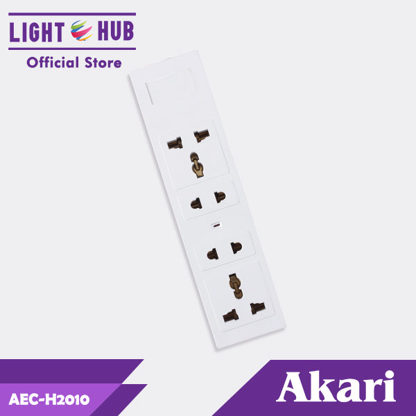 Akari 4 Gang Extension Cord - 10 Meters (AEC-H2010)