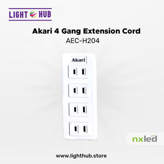 Akari 4 Gang Extension Cord (AEC-H204)