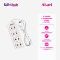 Akari 4 Gang Extension Cord - 3 Meters (AEC-H204)