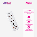 Akari 3 Gang Extension Cord (AEC-H303)