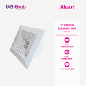 Akari 8" Exhaust Fan - Square 25W  (AEF-8C)