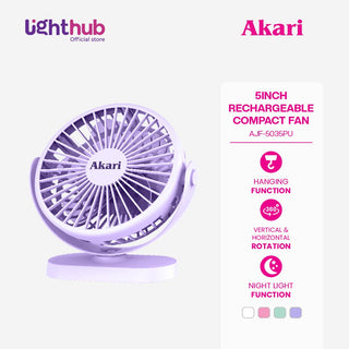 Akari 5" Rechargeable Compact Fan (AJF-5035)