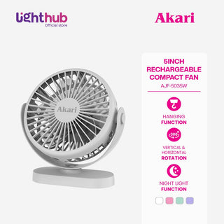 Akari 5" Rechargeable Compact Fan (AJF-5035)