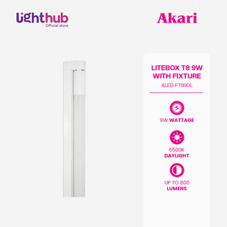 Akari Litebox T8 9W with Fixture Daylight (ALED-FT89DL)