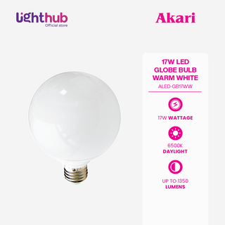 Akari LED Globe Bulb 17Watts Frosted (ALED-GB17WW)