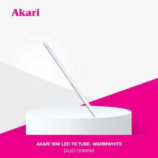 CLEARANCE SALE: Akari 18W T8 LED Tube, 1470LM, 3000K Warm White, 1200mm (ALED-T818WW)