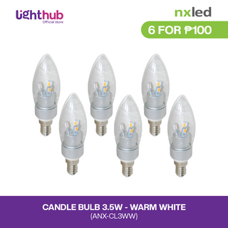 CLEARANCE SALE 6 FOR P100: Nxled 3.5W Candle Bulb (ANX-CL3WW)