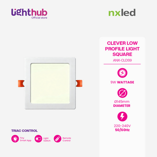 Nxled Clever Low Profile Light - Square 9W (ANX-CLDS9)