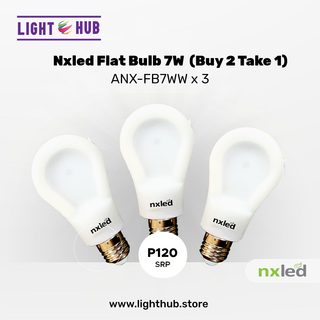 BUY 2 TAKE 1: Nxled Flat Led Bulbs 7W Warm White (ANX-FB7W x 2)