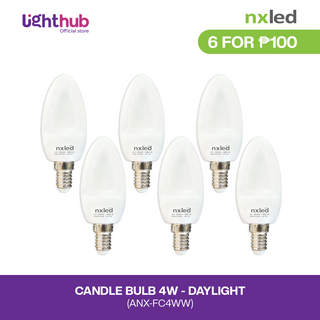 CLEARANCE SALE: 6 FOR P100 Nxled Candle Led Bulb 4W  (ANX-FC4DL)
